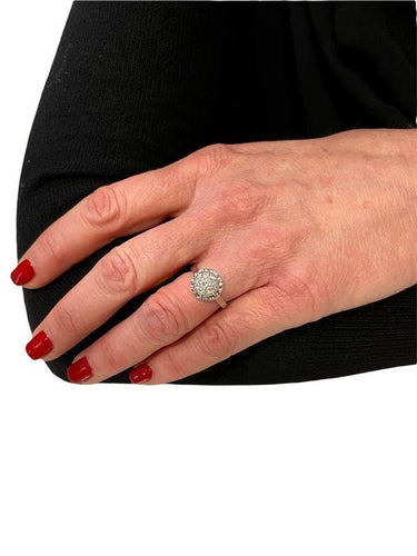 Bague 54 BAGUE STYLE SOLITAIRE DIAMANTS 58 Facettes 046121