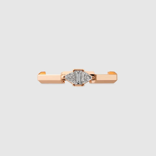 Bague 55 GUCCI - BAGUE LINK TO LOVE AVEC DIAMANTS 58 Facettes YBC744971001015