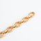 Bracelet or jaune, maillons texturés et diamants 58 Facettes