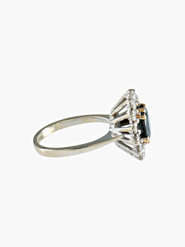 Bague 56 Bague Marguerite Saphir et Diamants 58 Facettes