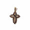 Pendentif CROIX OR JAUNE GRENATS 58 Facettes 3672