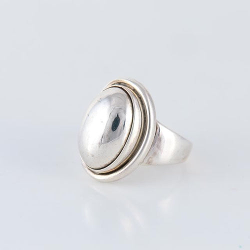 Bague 56 Georg Jensen - Bague Dôme Argent 58 Facettes