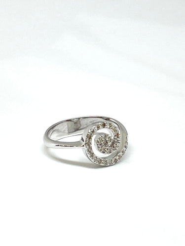 Bague Bague tourbillon or blanc diamants 58 Facettes