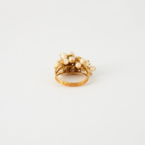 Bague 54 Bague grappe perles de culture 58 Facettes