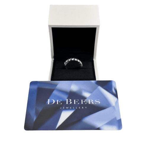 Bague Alliance De Beers platine diamants 58 Facettes