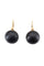 Boucles d'oreilles DORMEUSES ANCIENNES EN JAIS 58 Facettes 042071