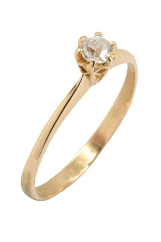Bague SOLITAIRE ANCIEN DIAMANT 0.10 CARAT 58 Facettes 044441