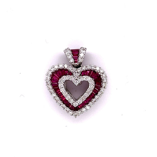 Bague Parure Rubis et Diamants 58 Facettes