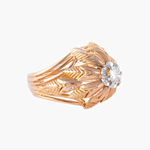 Bague 49 Bague Or jaune Diamant 58 Facettes