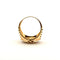 Bague 63 Chevalière couronne en or jaune 18 carats et zirconium 58 Facettes
