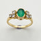 Bague 53 Bague Vintage Emeraude & diamants 58 Facettes