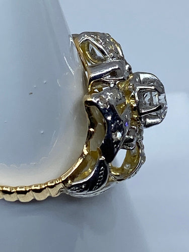 Bague Bague style Napoléon lll , Diamants 58 Facettes
