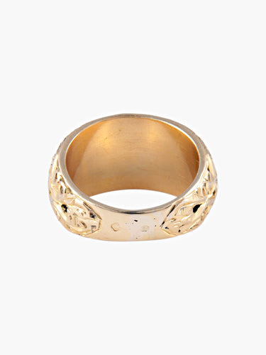 Bague Bague orientale or jaune 58 Facettes