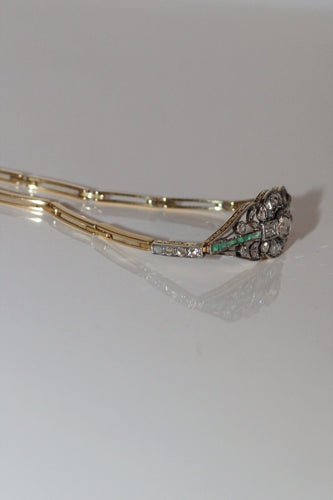 Bracelet Bracelet diamants et émeraudes 58 Facettes 520