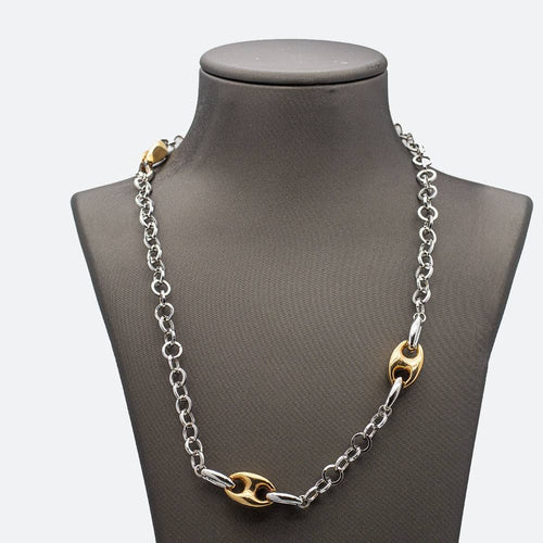 Collier Collier en Or Bicolore 58 Facettes D359656LF