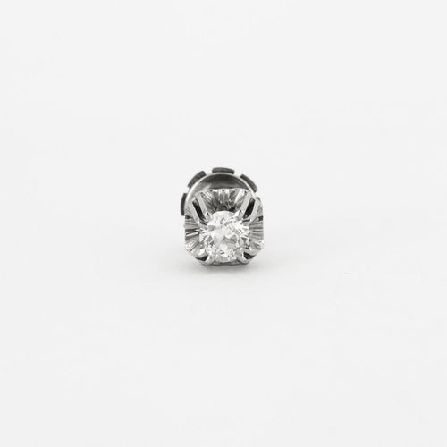 Boucles d'oreilles Boucles d'oreilles puces diamants Art Déco 58 Facettes