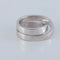 Bague 53 CARTIER - bague double anneau, or gris 58 Facettes