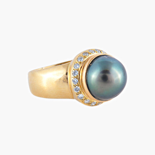 Bague 60 Bague Perle de Tahiti & diamants 58 Facettes 466