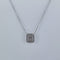 Collier Collier carré Or blanc Diamants 58 Facettes