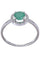 Bague 51 BAGUE MODERNE ÉMERAUDE ET DIAMANTS 58 Facettes 067971