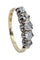 Bague BAGUE ANCIENNE JARRETIÈRE DIAMANTS 58 Facettes 059601