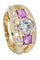 Bague BAGUE MODERNE DIAMANTS ET SAPHIRS ROSES 58 Facettes 057881