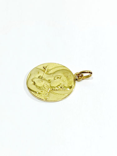 Pendentif Médaille en or Saint Jean-Baptiste 58 Facettes