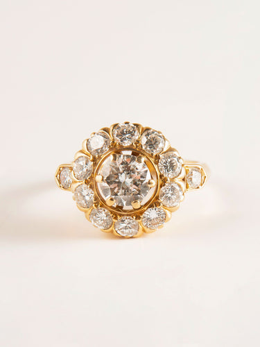 Bague 52 Bague en or jaune et diamants 58 Facettes