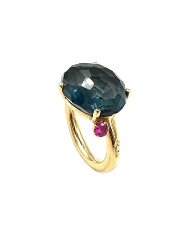 Bague 51 POMELLATO - Collection Bahia bague Or Topaze Saphirs 58 Facettes