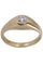 Bague 59 JONC ANGLAIS OR JAUNE DIAMANT 58 Facettes 078151