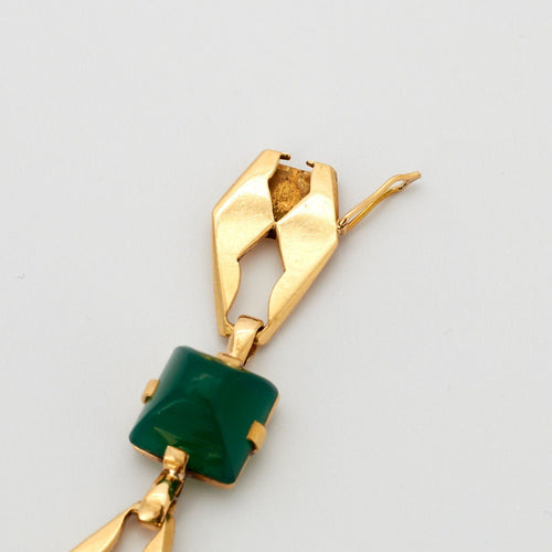 Bracelet Bracelet Art Déco Chrysoprase 58 Facettes
