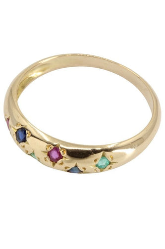 Bague 54 BAGUE JONC TUTTI FRUTTI 58 Facettes 038961