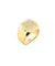 Bague 58 Chevalière vintage or massif 18 carats et diamants 58 Facettes