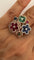 Bague Bague fleurs multicolore 58 Facettes