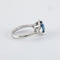 Bague 52 Bague Saphir Ceylan non chauffé 2.14ct et Diamants 58 Facettes
