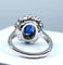 Bague 52 Bague marguerite saphir et diamants 58 Facettes AB160