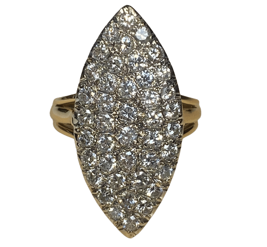 Bague BAGUE MARQUISE DIAMANTS 58 Facettes