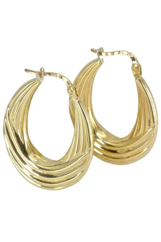 Boucles d'oreilles CRÉOLES MODERNES 58 Facettes 039291