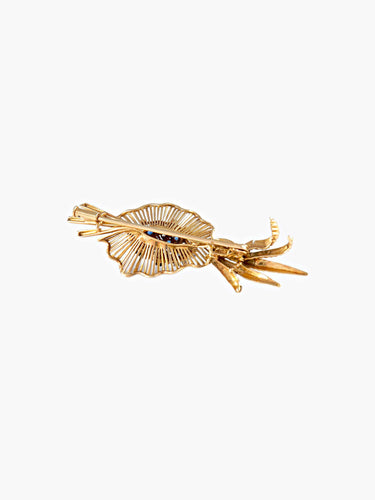 Broche Broche Fagot Diamants Saphirs 58 Facettes