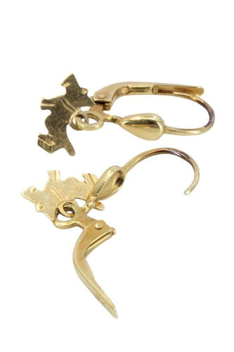 Boucles d'oreilles DORMEUSES CHIENS 58 Facettes 047051