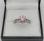Bague Bague solitaire Platine et Diamant de synthèse rose 58 Facettes