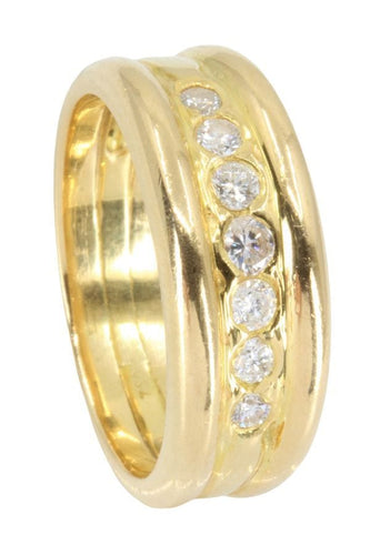 Bague 53 BAGUE MODERNE DIAMANTS 58 Facettes 050741