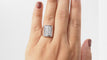 Bague 55 Bague chevalière en or blanc et diamants 58 Facettes 32492