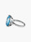 Bague Bague Argent Art Déco Pierre de Synthèse 58 Facettes