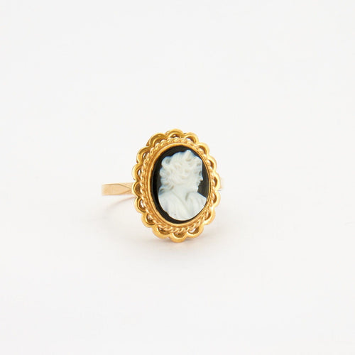 Bague 53 Bague en Or jaune, camée 58 Facettes