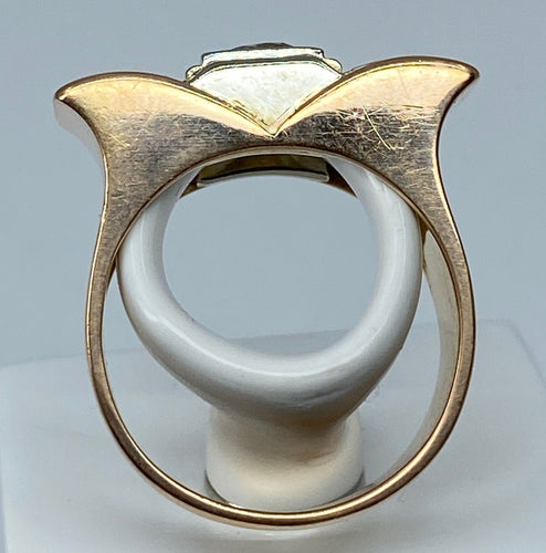Bague Bague TANK en or jaune & diamants 58 Facettes
