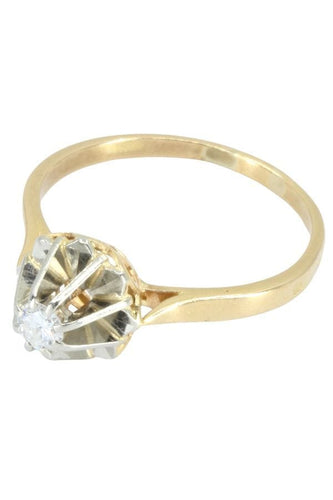 Bague SOLITAIRE ANCIEN DIAMANT 0.15 CARAT 58 Facettes 046691