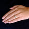 Bague 51.5 Bague Jarretière 3 Diamants 58 Facettes EL2-29