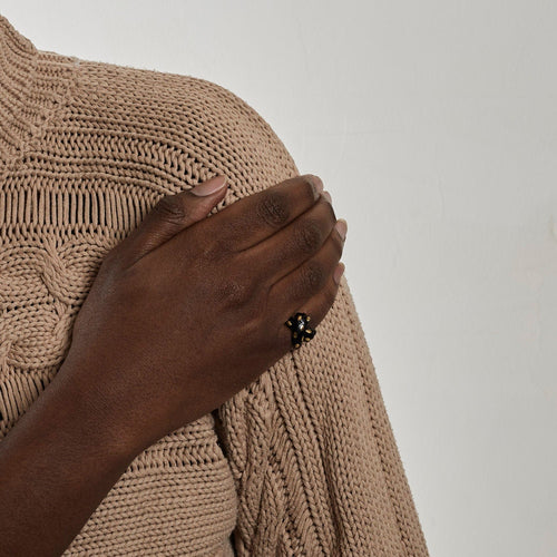 Bague 49 FRED – Bague Panthère Email 58 Facettes