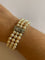 Bracelet Bracelet manchette perles blanches 58 Facettes